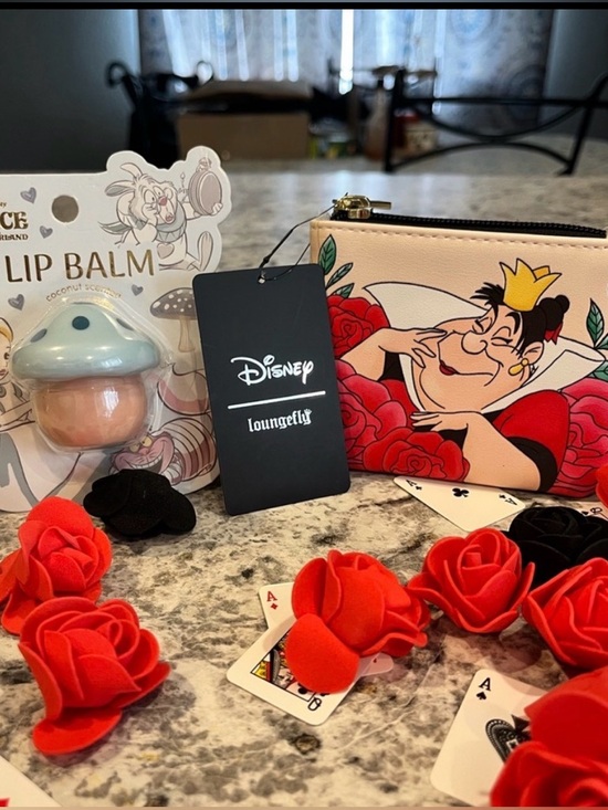 Loungefly Handbags - Disney Loungefly Alice in Wonderland Pouch and Lip Balm